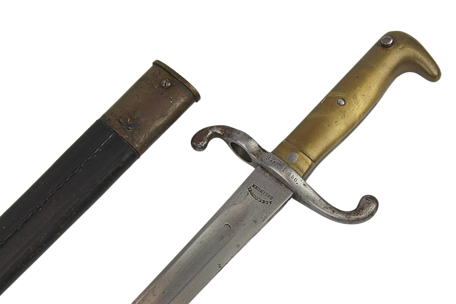 Bagnet niemiecki M71 Alex Coppel Solingen 1879