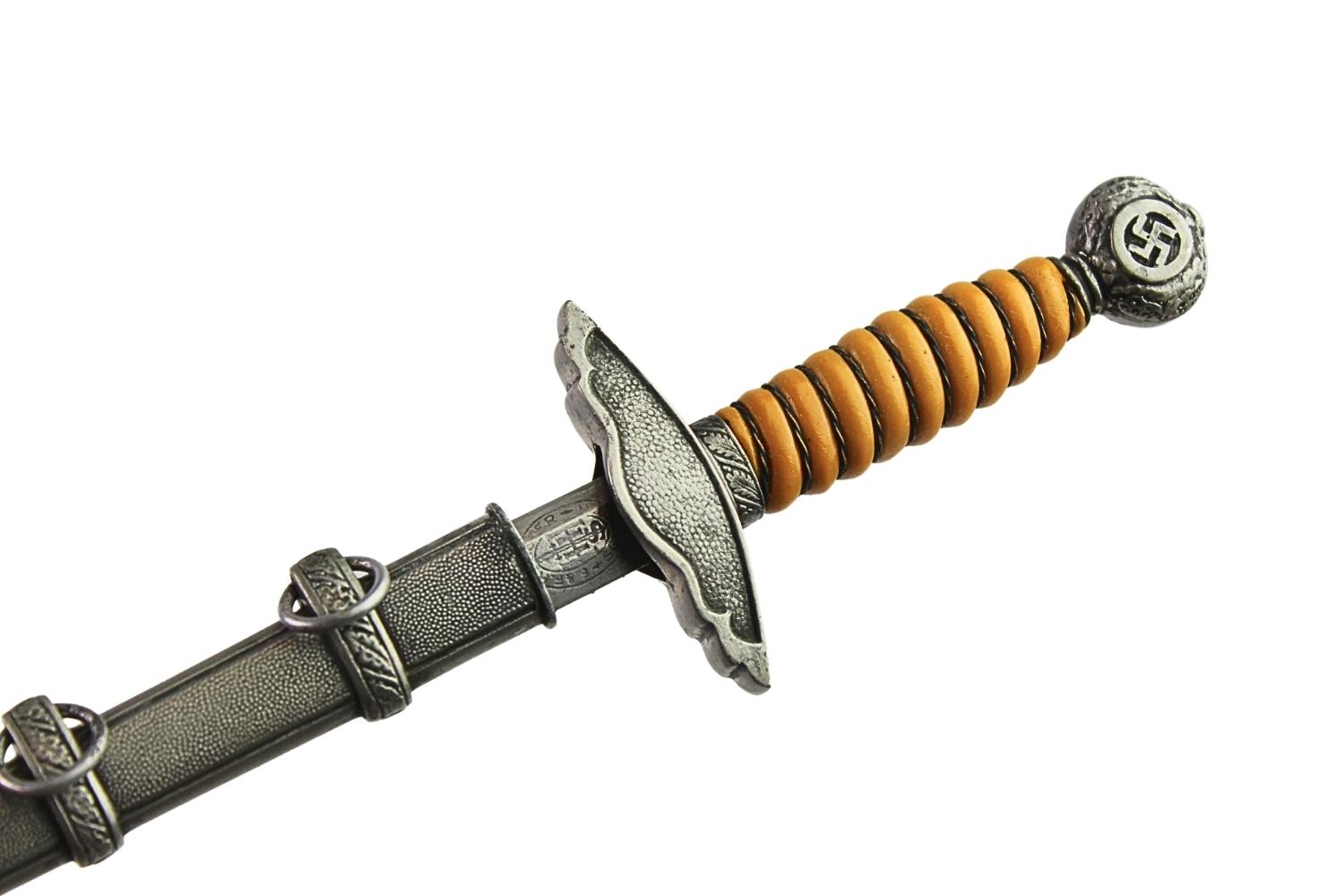 Kordzik Luftwaffe F.H. Horster Solingen miniaturowy 