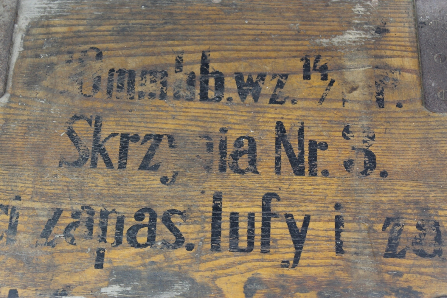 II RP Skrzynia Haubica 100mm wz.14/19 P. Części zapasowe lufy i zamka 1938