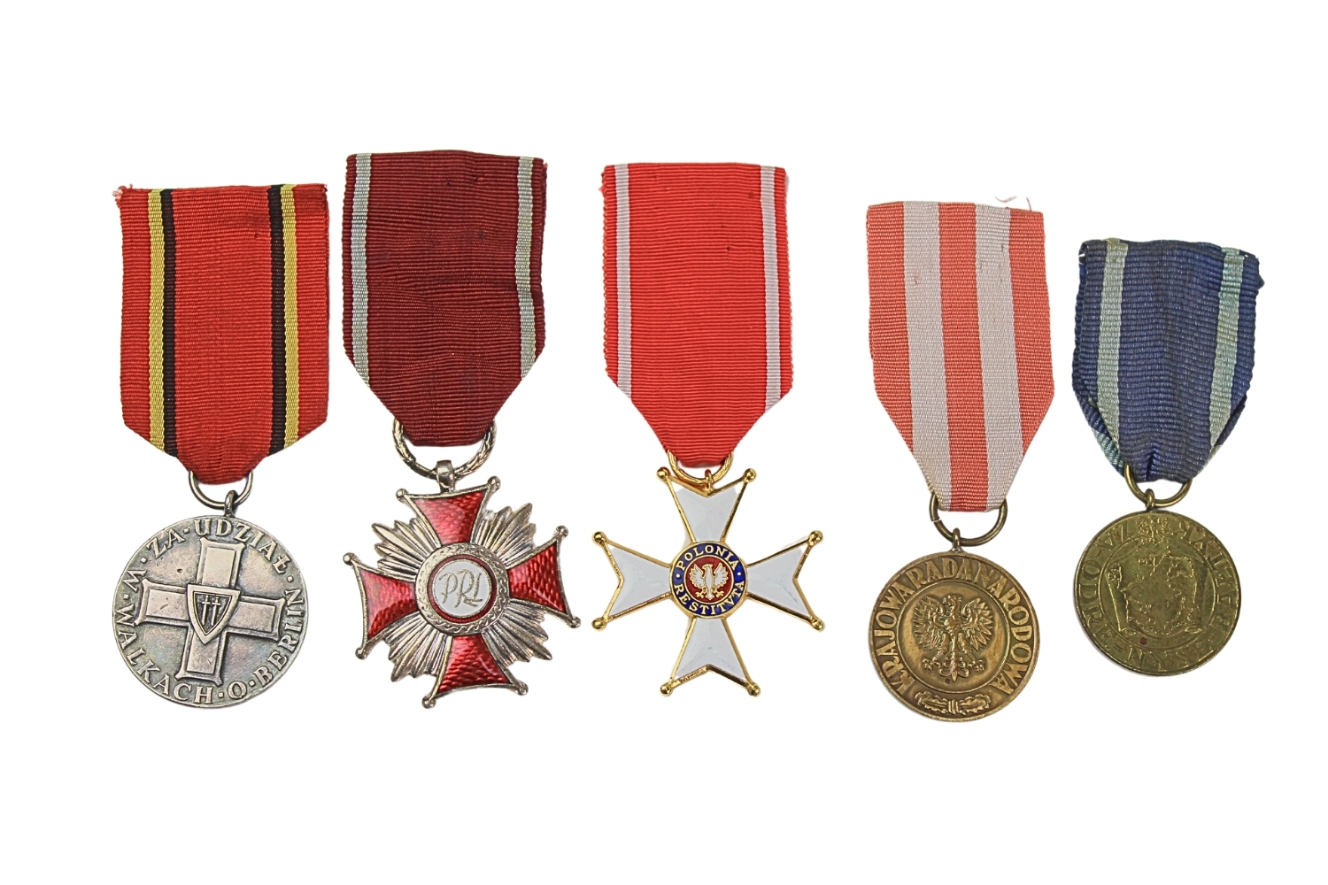 Zestaw medali PRL