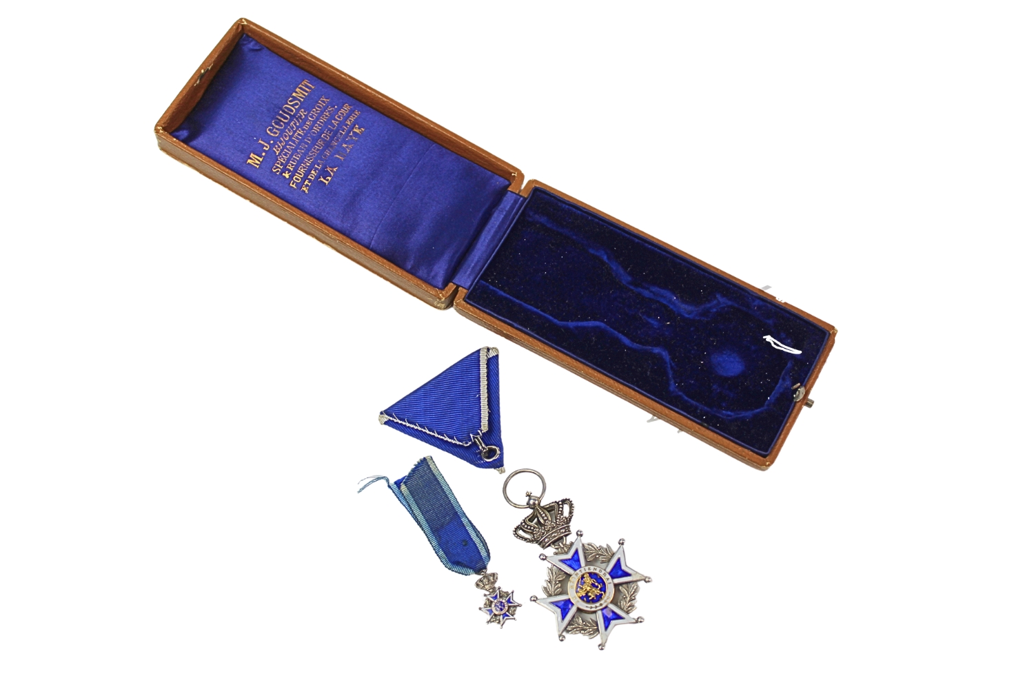 Order Oranje-Nassau Holandia z miniaturką i pudełkiem