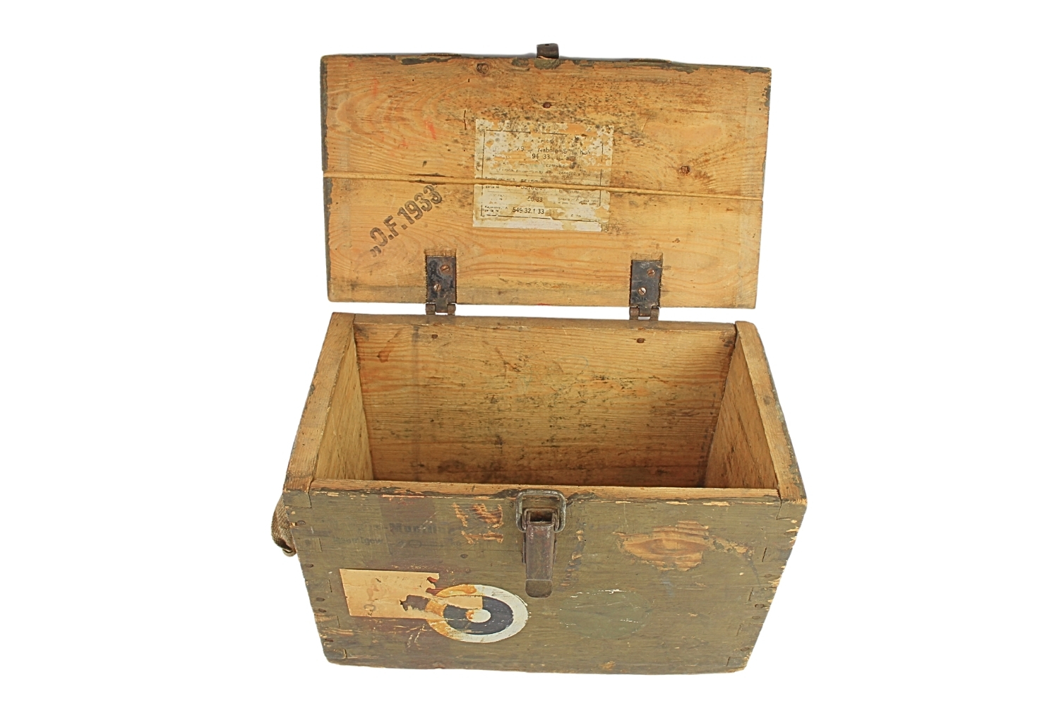 II RP SKRZYNKA NA 1260SZT. AMUNICJI 7,92MM 1933