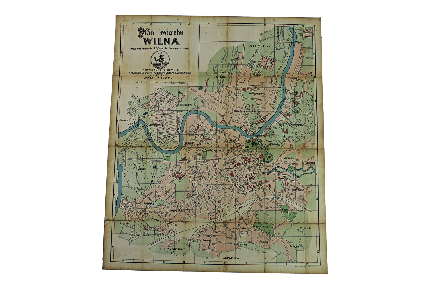 Plan miasta Wilna 1928