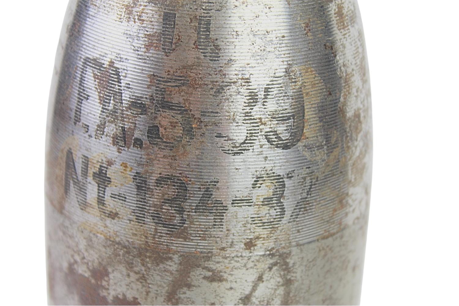 II RP 100mm Haubica wz.14 19 granat wz.31 Skorupa Dekoracyjna UNIKAT