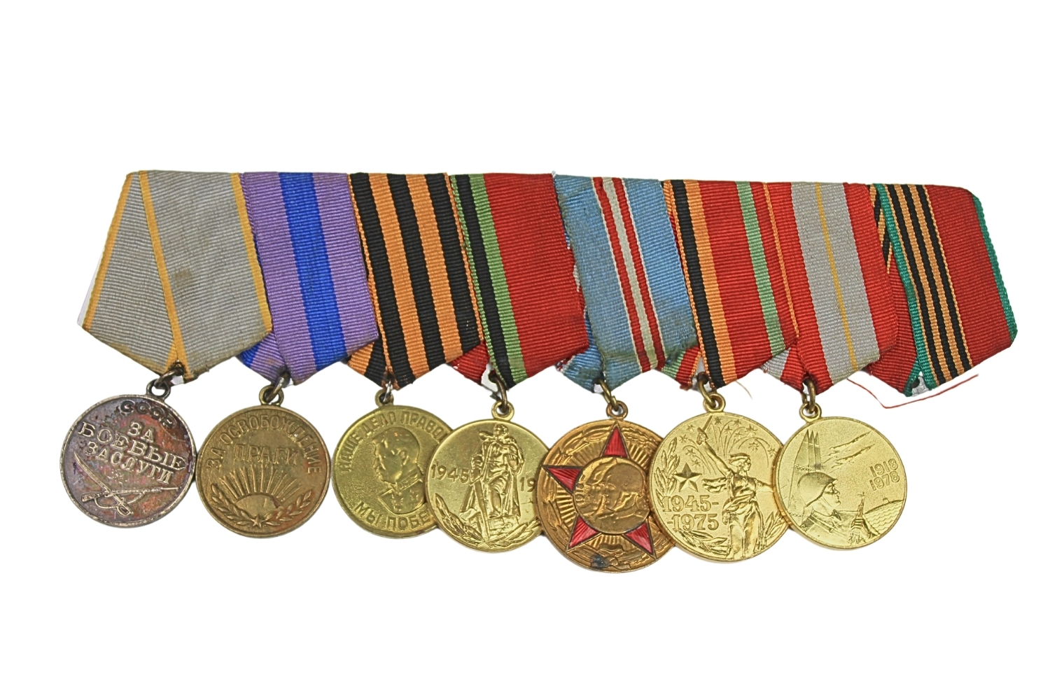 Szpanga z 7 medalami ZSRR