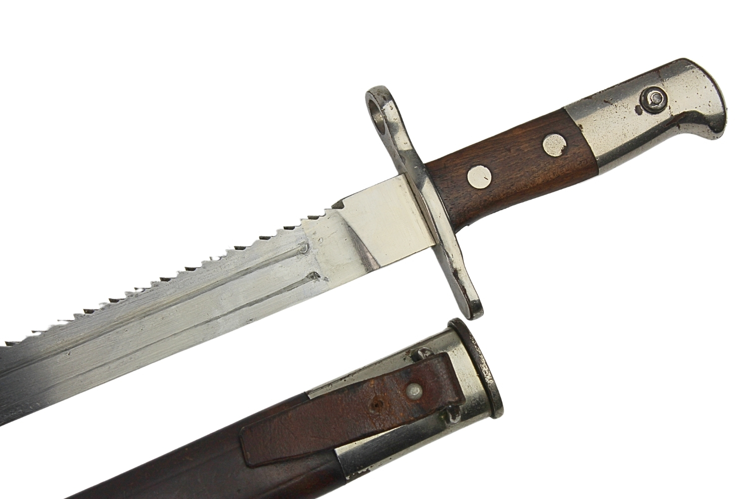 Bagnet Szwajcarski wz.1914 z piłą Waffenfabrik Neuhausen 