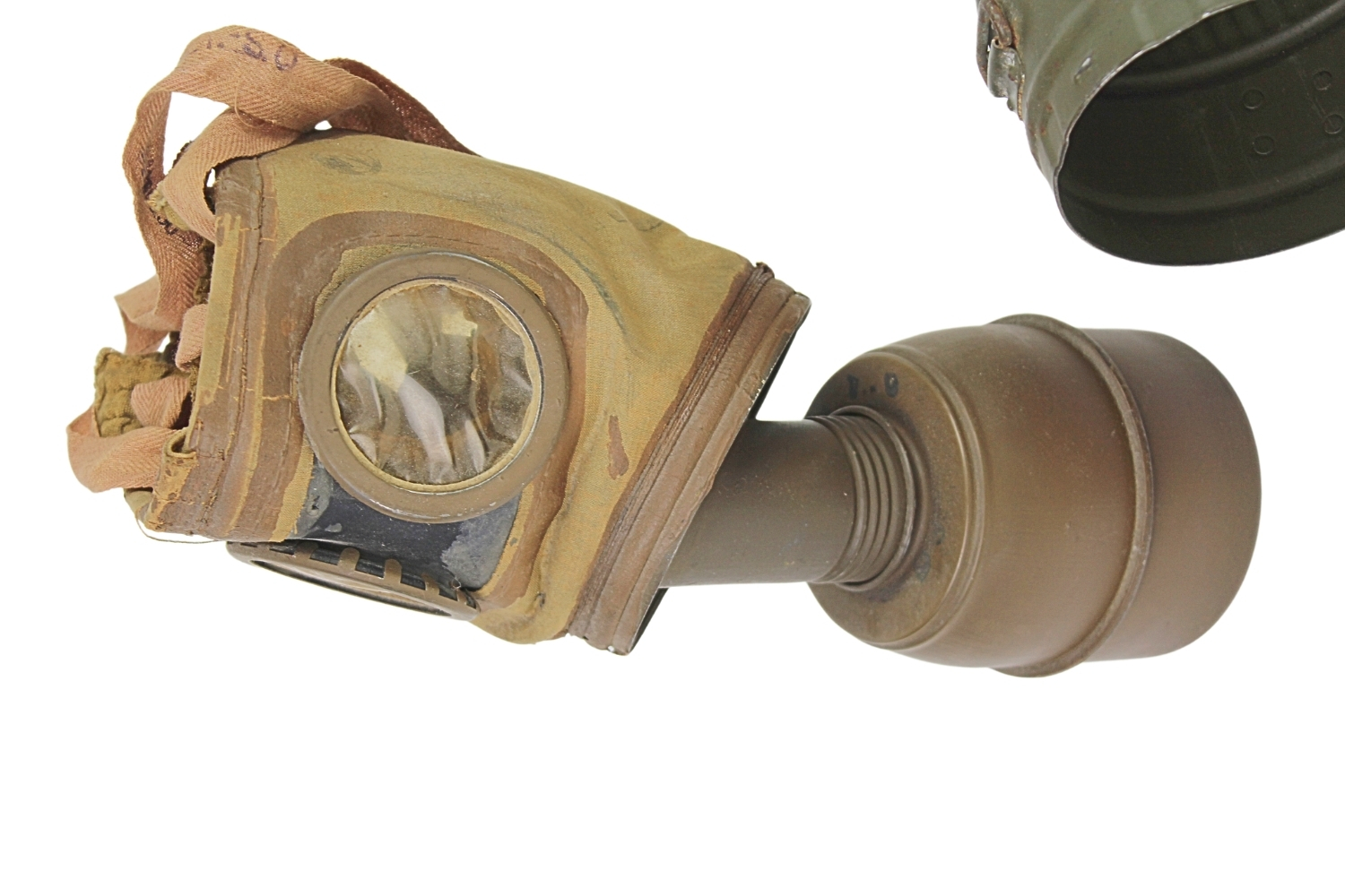 Francuska maska gazowa C.P. 1939-C z puszką 