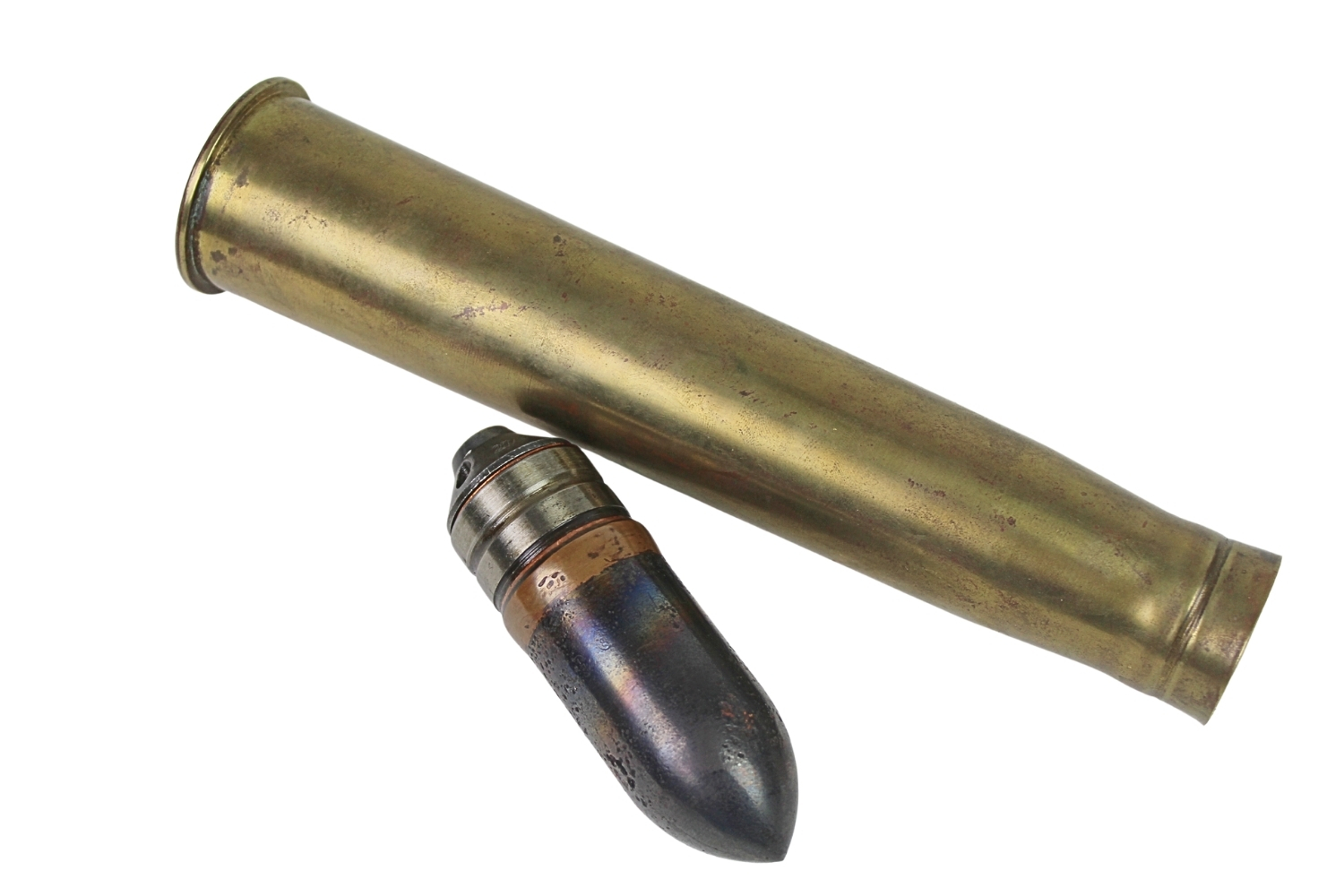 II RP NABÓJ BOFORS 37MM WZ. 36 P.PANC SKORUPA DEKORACYJNA