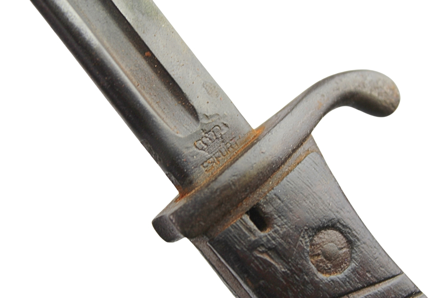 Bagnet pruski S98 – Ość- sygnowany, skórzana pochwa