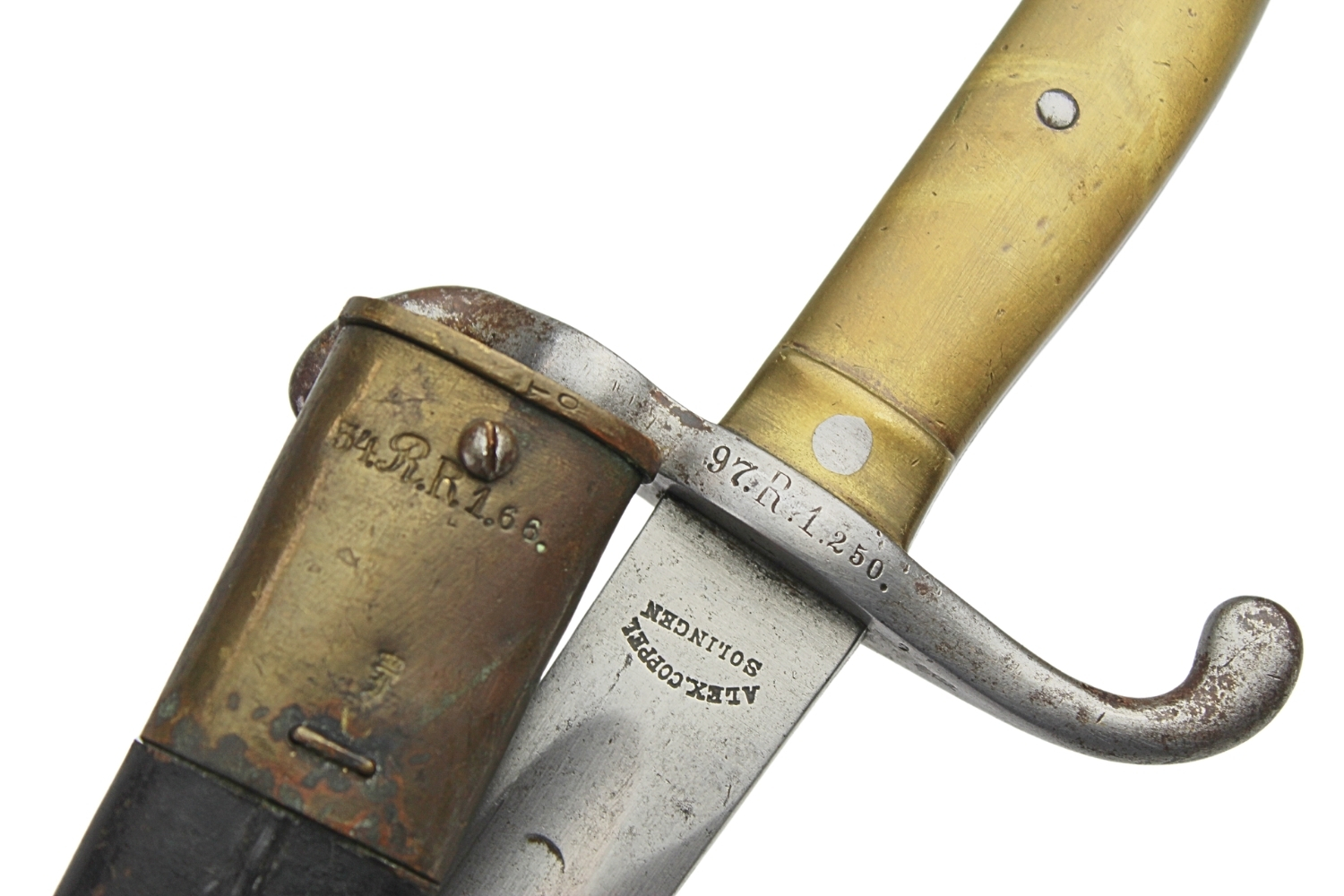 Bagnet niemiecki M71 Alex Coppel Solingen 1879