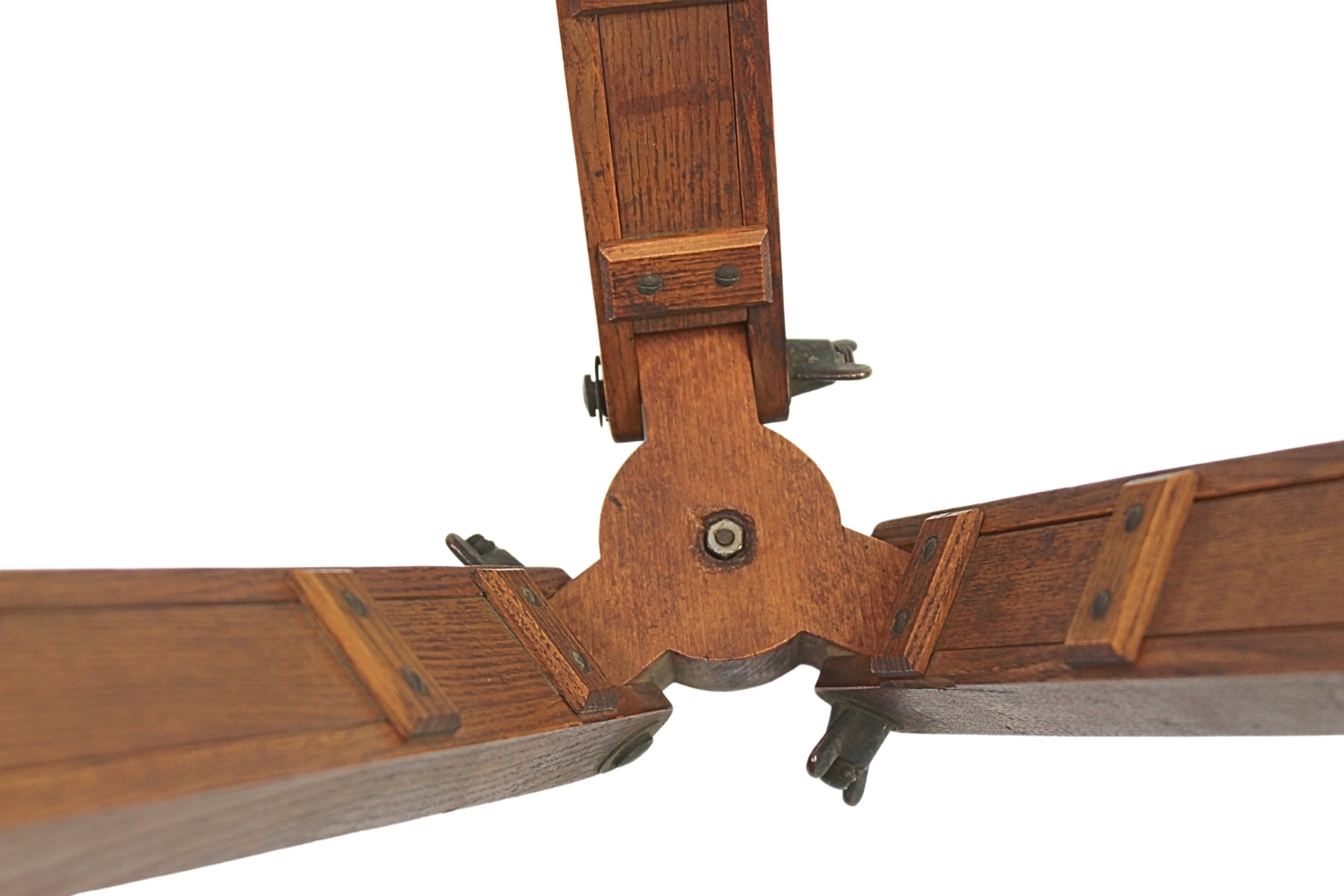 II RP Trójnóg stolika mierniczego artylerii Jan Bujak Lwów UNIKAT