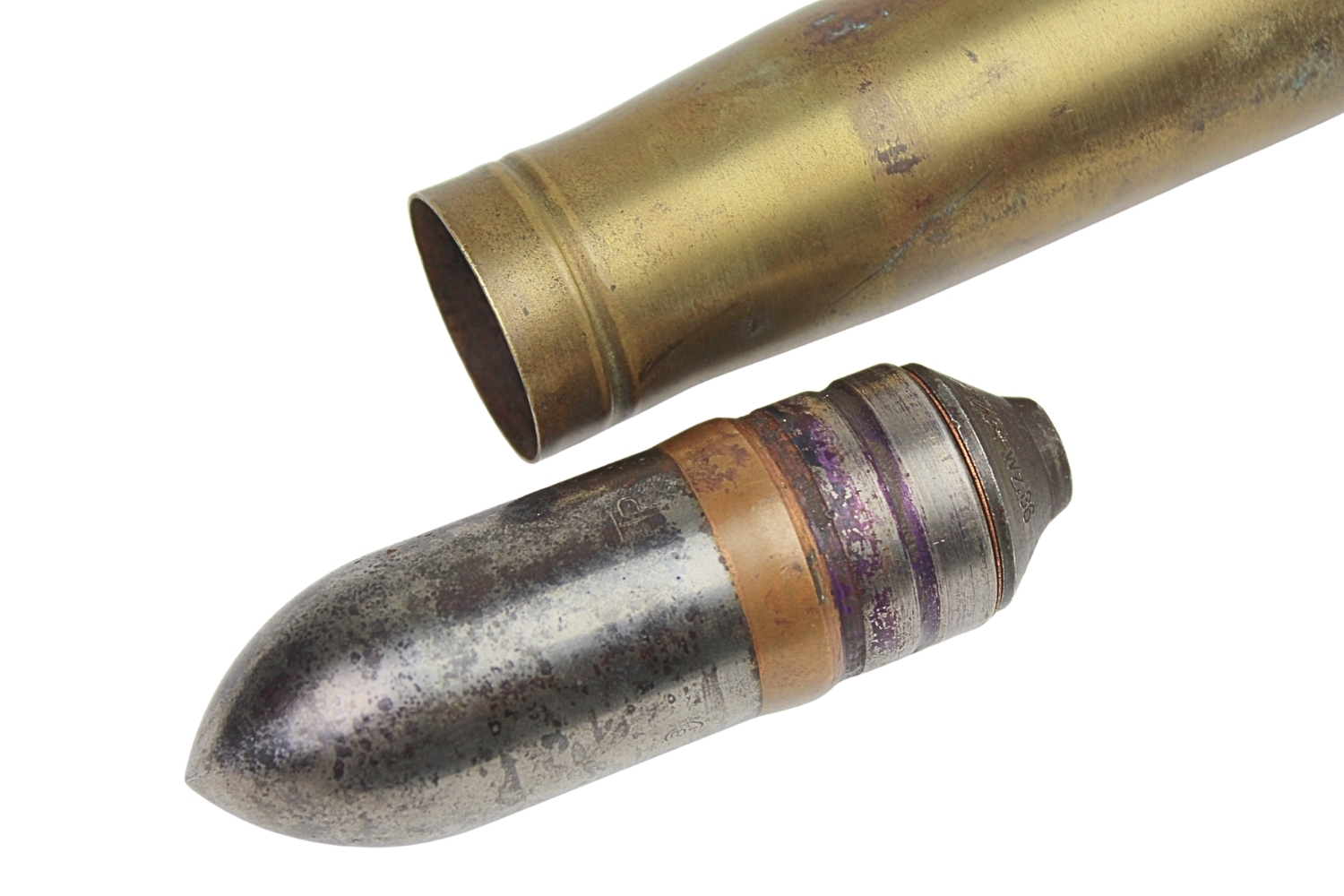 II RP Nabój BOFORS WZ. 36 37 MM Skorupa Dekoracyjna STAN