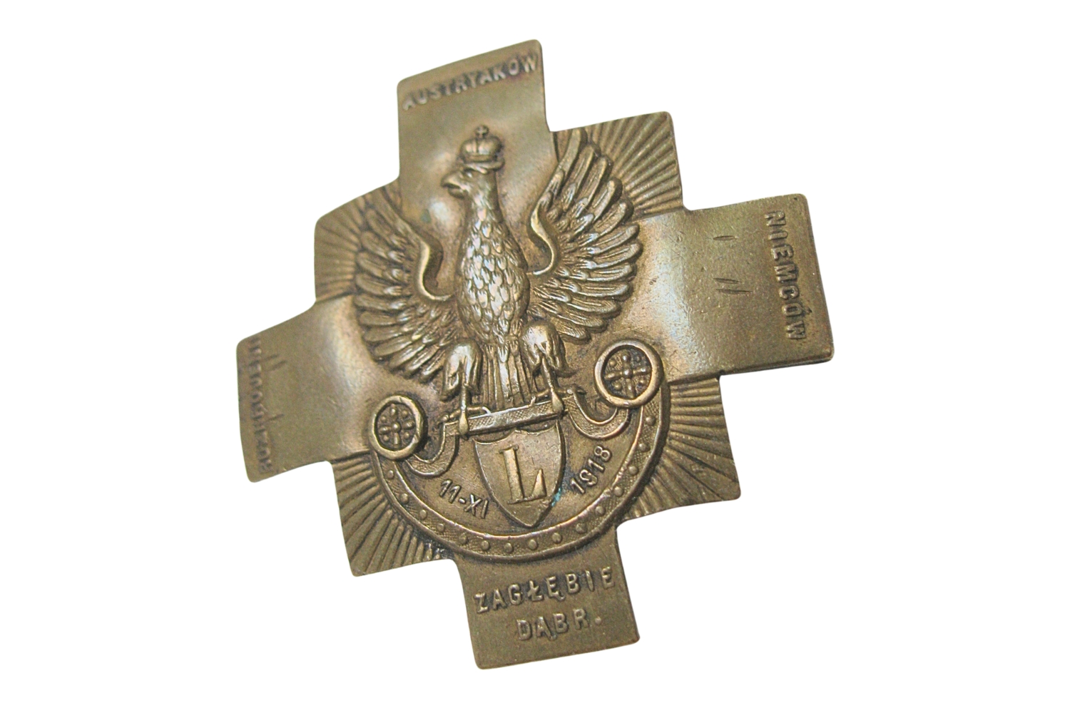 II RP Odznaka Za Rozbrojenie i Wypędzenie Niemców z Warszawy 1918