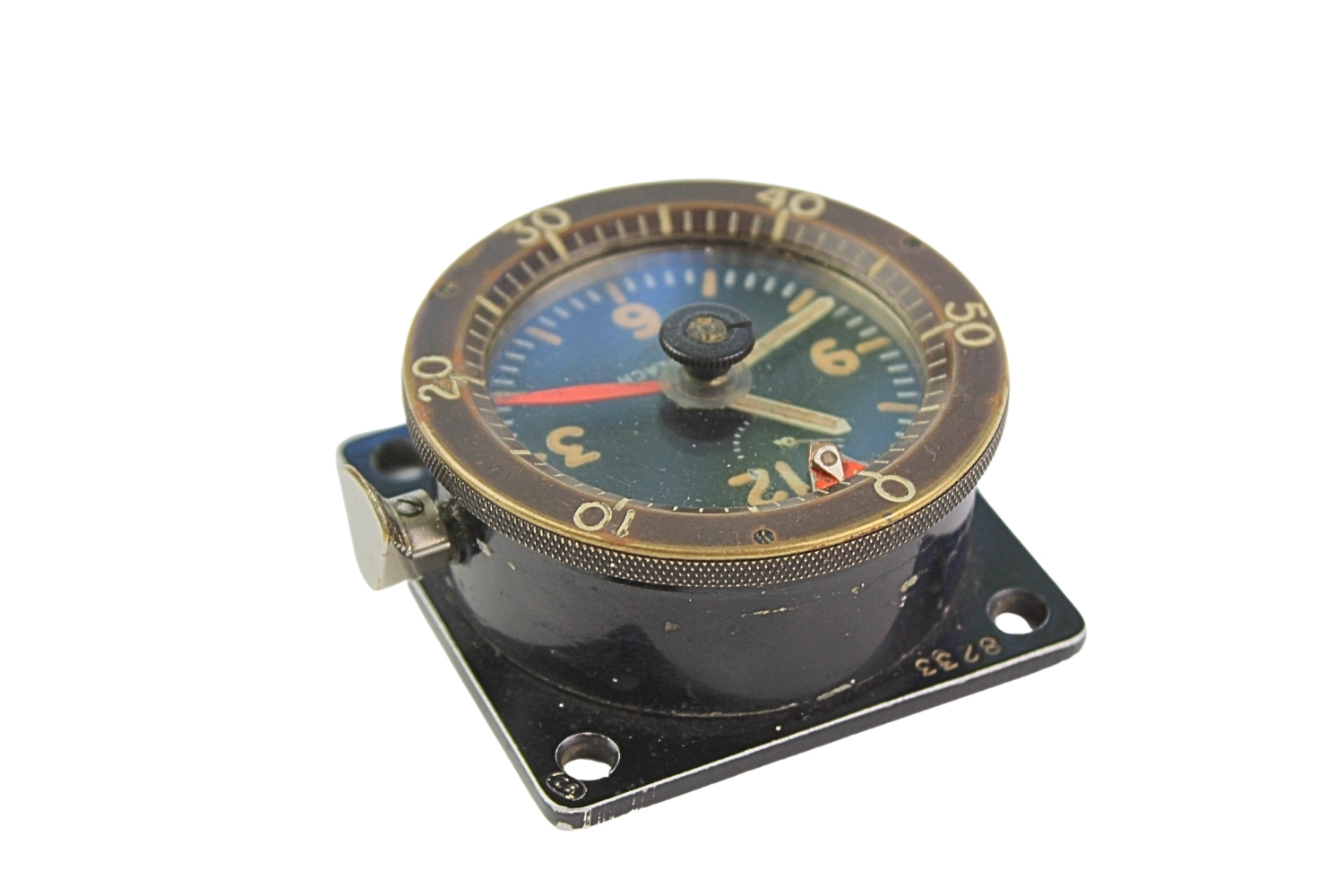 II RP Zegar pokładowy PZL „Łoś” G. Gerlach Warszawa Unikat