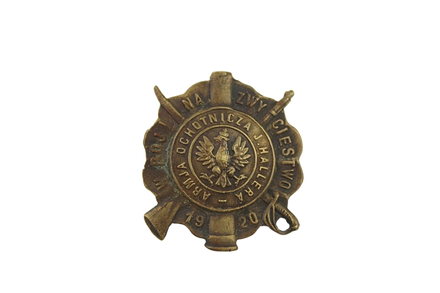 II RP Odznaka pamiątkowa Armii Ochotniczej J. Hallera 1920 rok