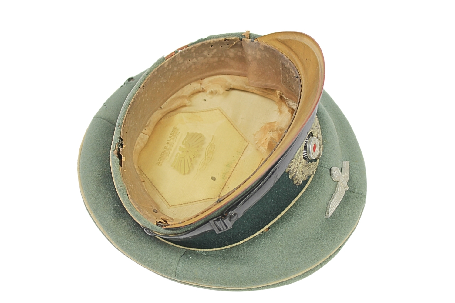 II Wojna Światowa III Rzesza - Czapka garnizonowa piechoty Wehrmachtu