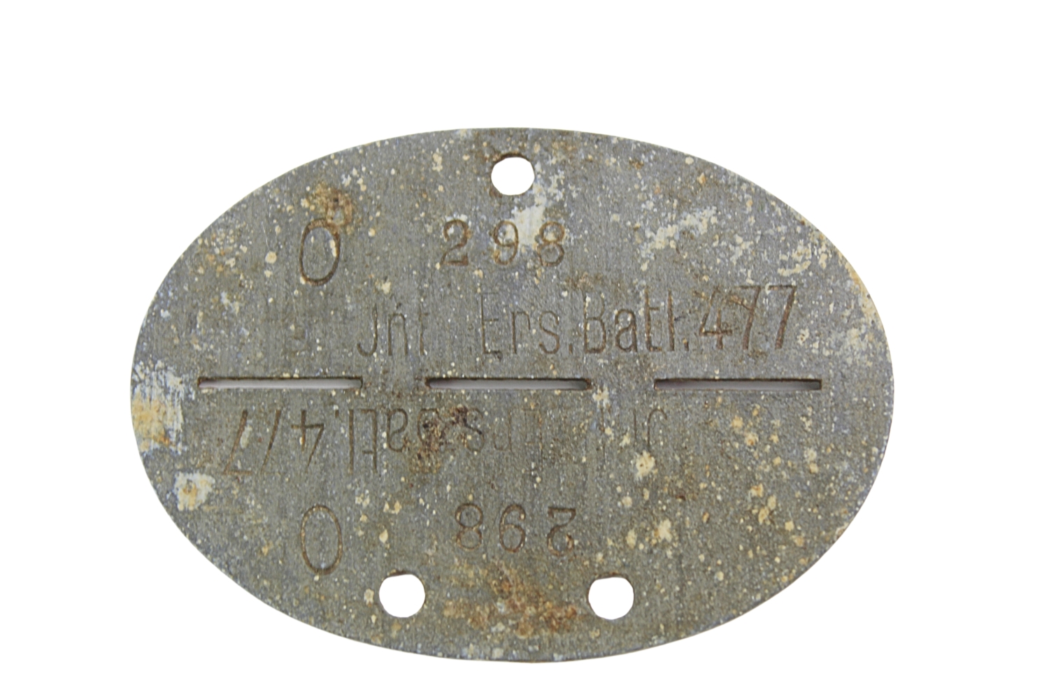 Nieśmiertelnik niemiecki Inf. Ers. Batl.