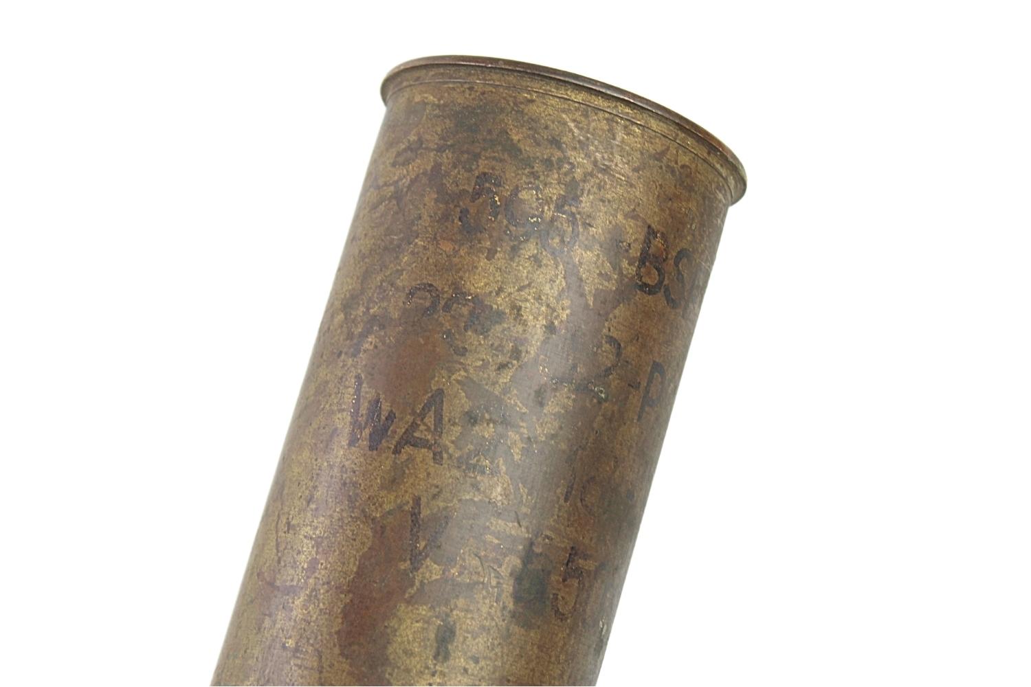 II RP Armata Schneider 75mm wz.97 granat wz.15 Skorupa Dekoracyjna 