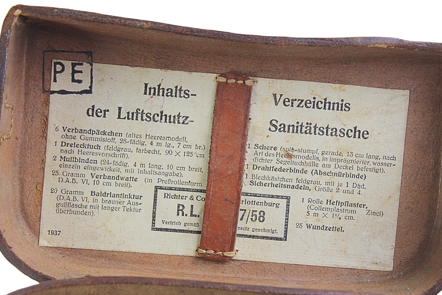 Bandażownica Luftschutz Richter & Co