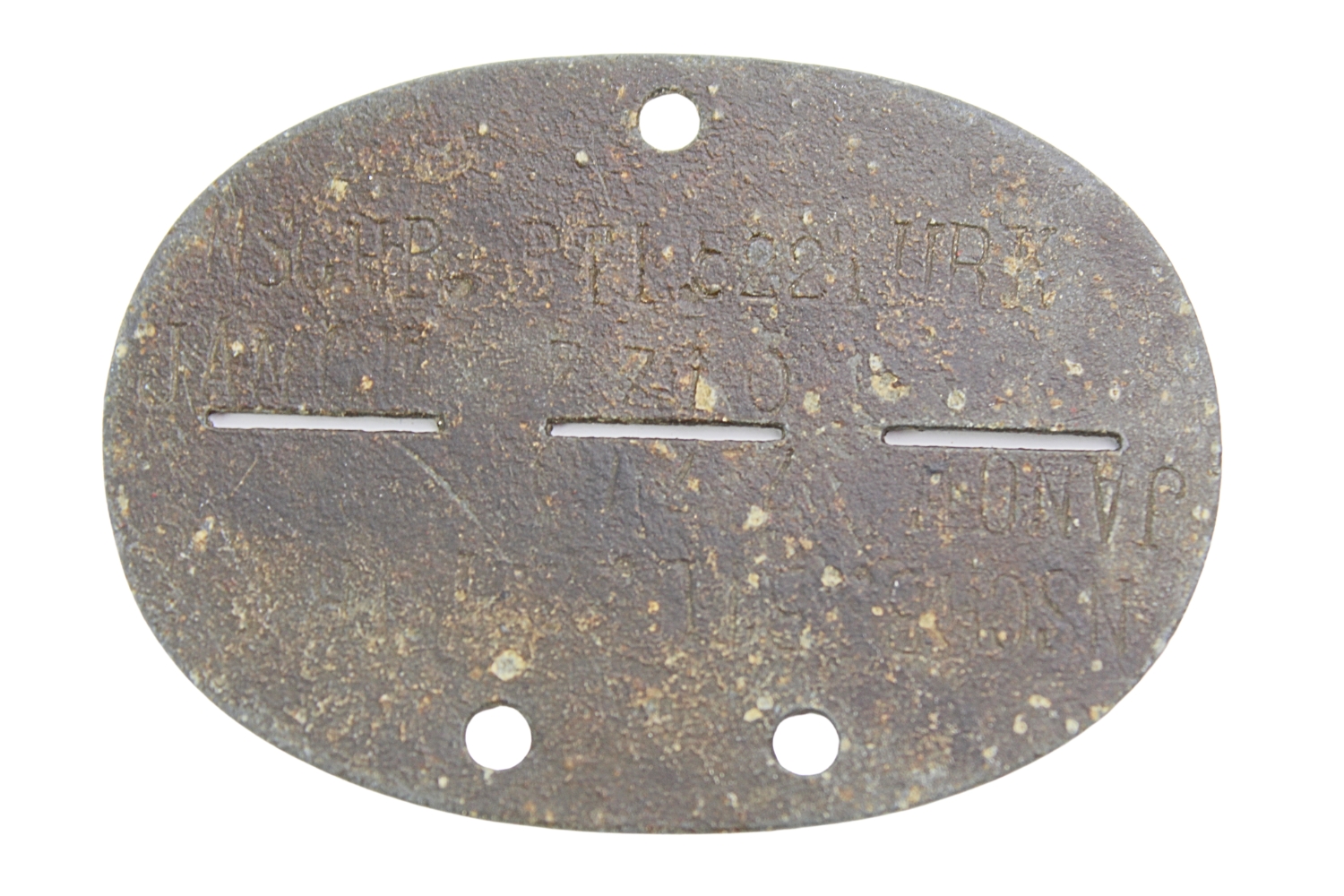 Nieśmiertelnik niemiecki Nschb. Btl. Janow