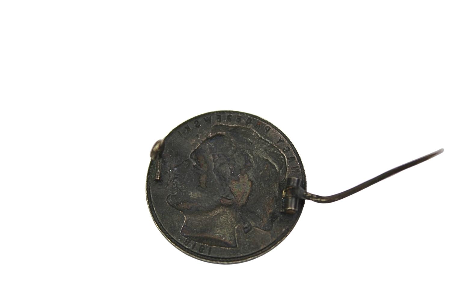 II RP Przypinka Ignacy Paderewski