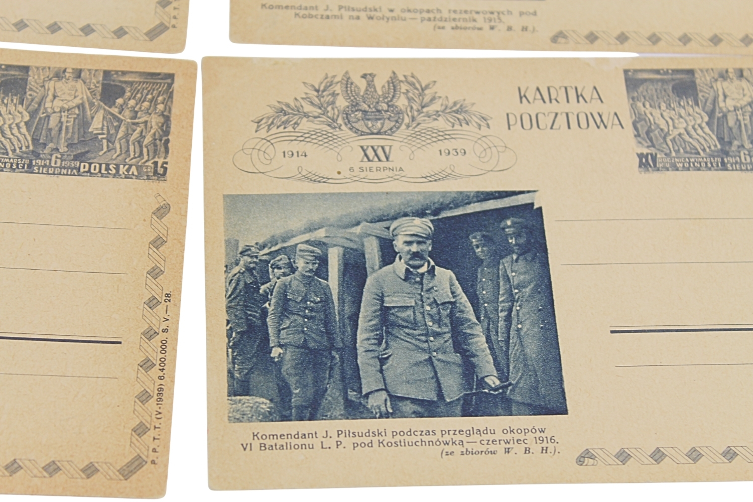 Zestaw pocztówek Legiony Polskie 1914 1939