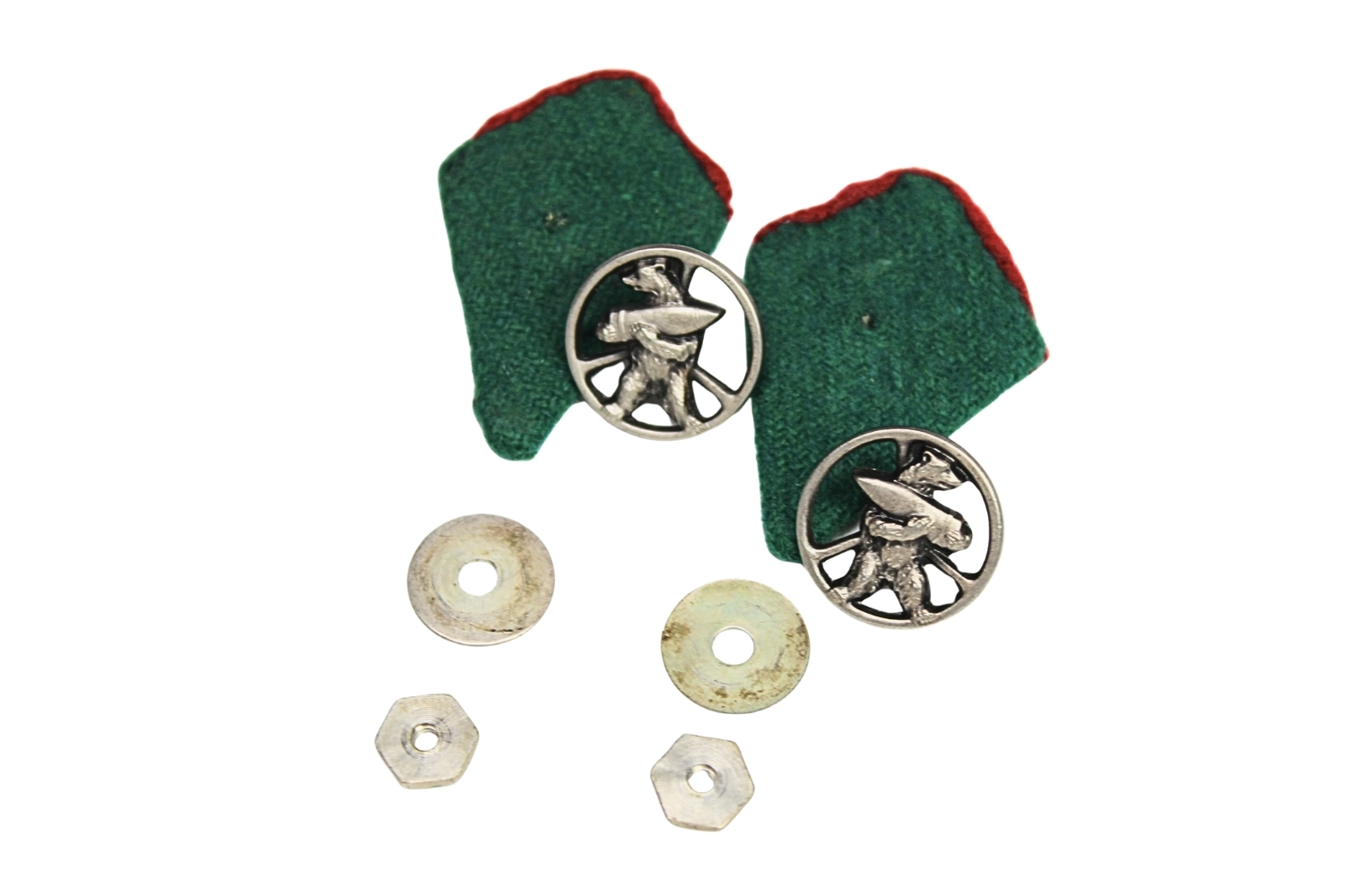 PSZNZ Para Naszywek-odznak KOŁNIERZOWYCH- 22 KOMPANIA ZAOPATRYWANIA ARTYLERII "Wojtek"