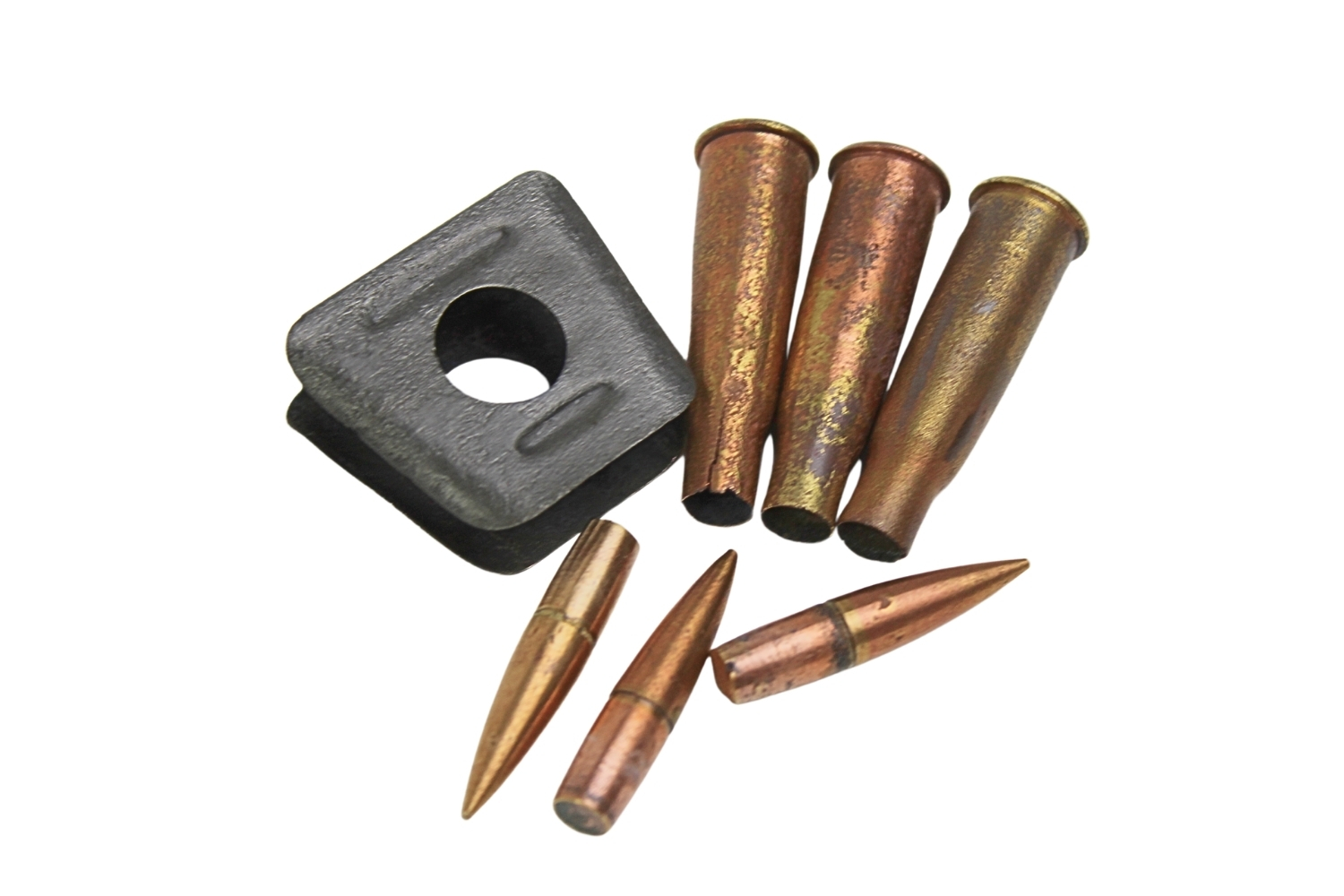 II RP Łódka z amunicją dekoracyjną Kb. Berthier