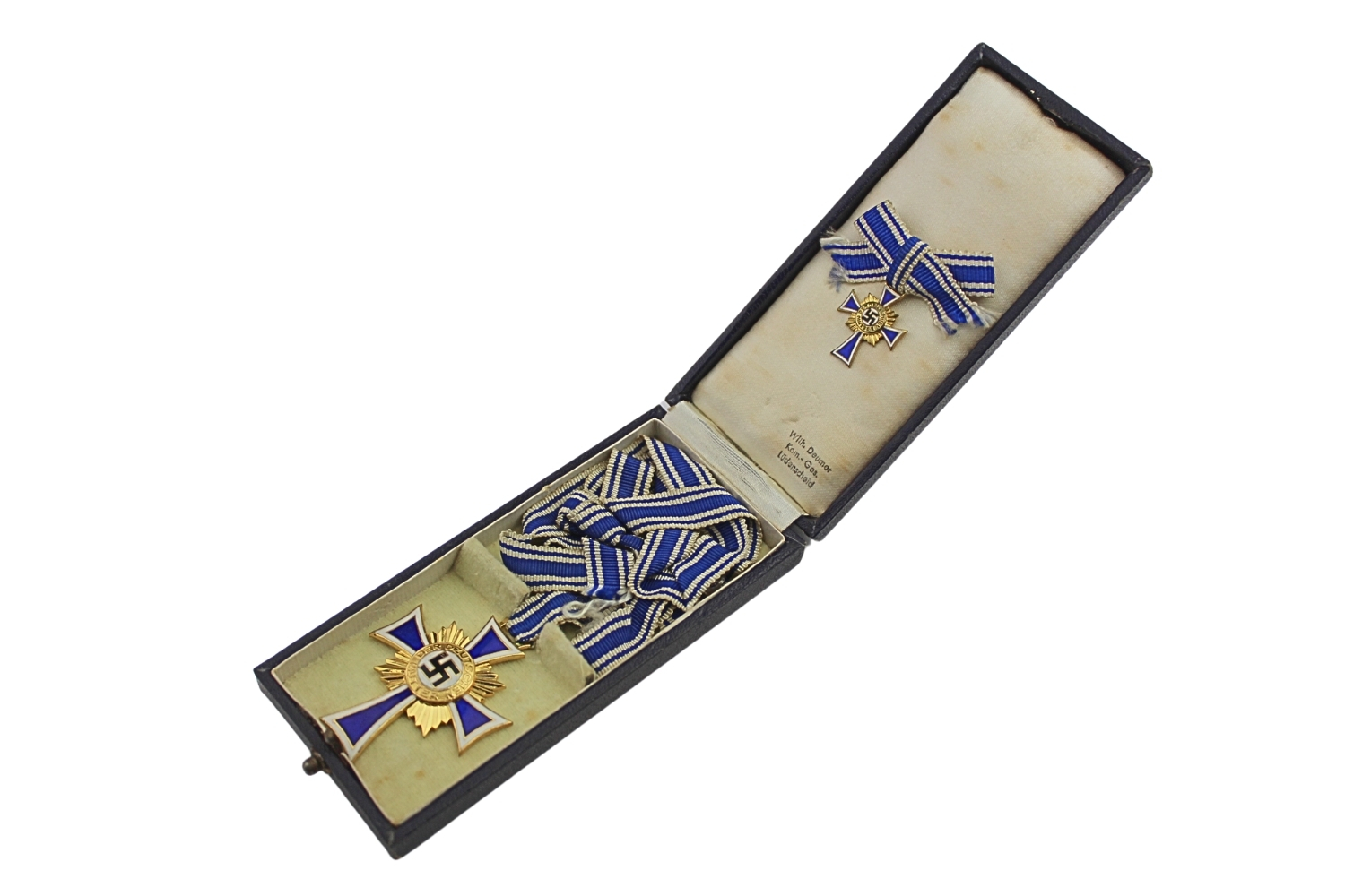 III Rzesza Krzyż Matki 1938 z miniaturką w pudełku 
