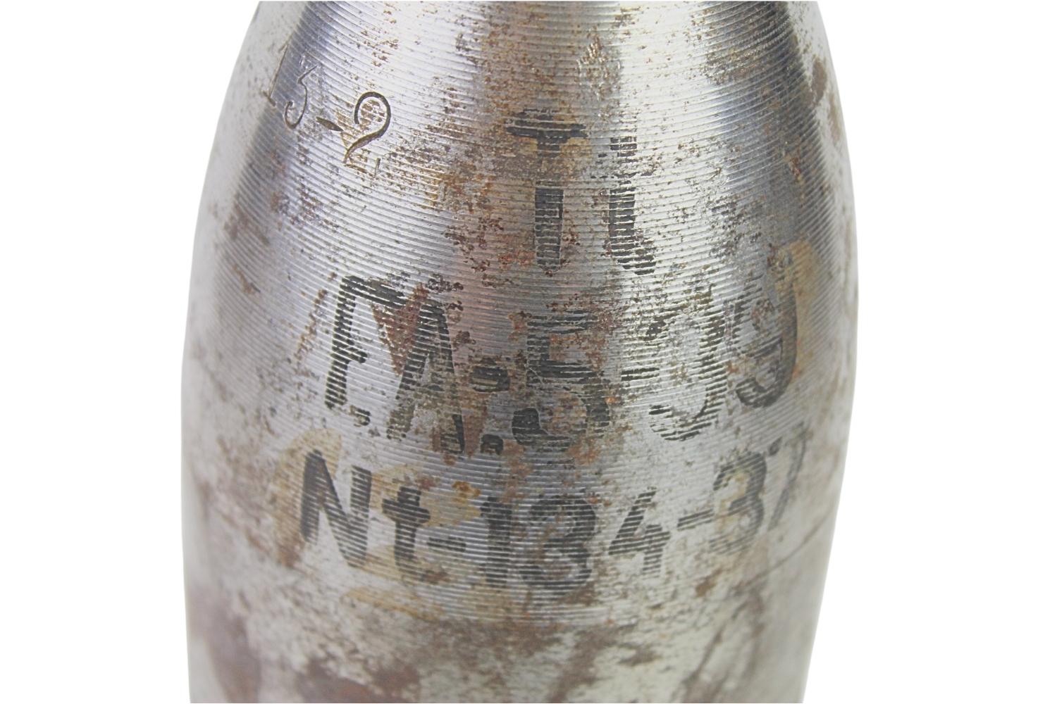 II RP 100mm Haubica wz.14 19 granat wz.31 Skorupa Dekoracyjna UNIKAT