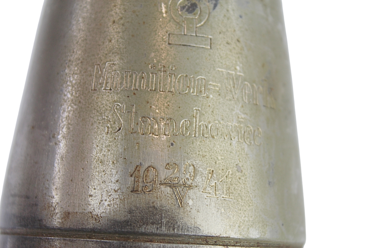 II RP moździerz Stockes Brandt wz.31 Starachowice 1941 Skorupa Kolekcjonerska Rzadkość