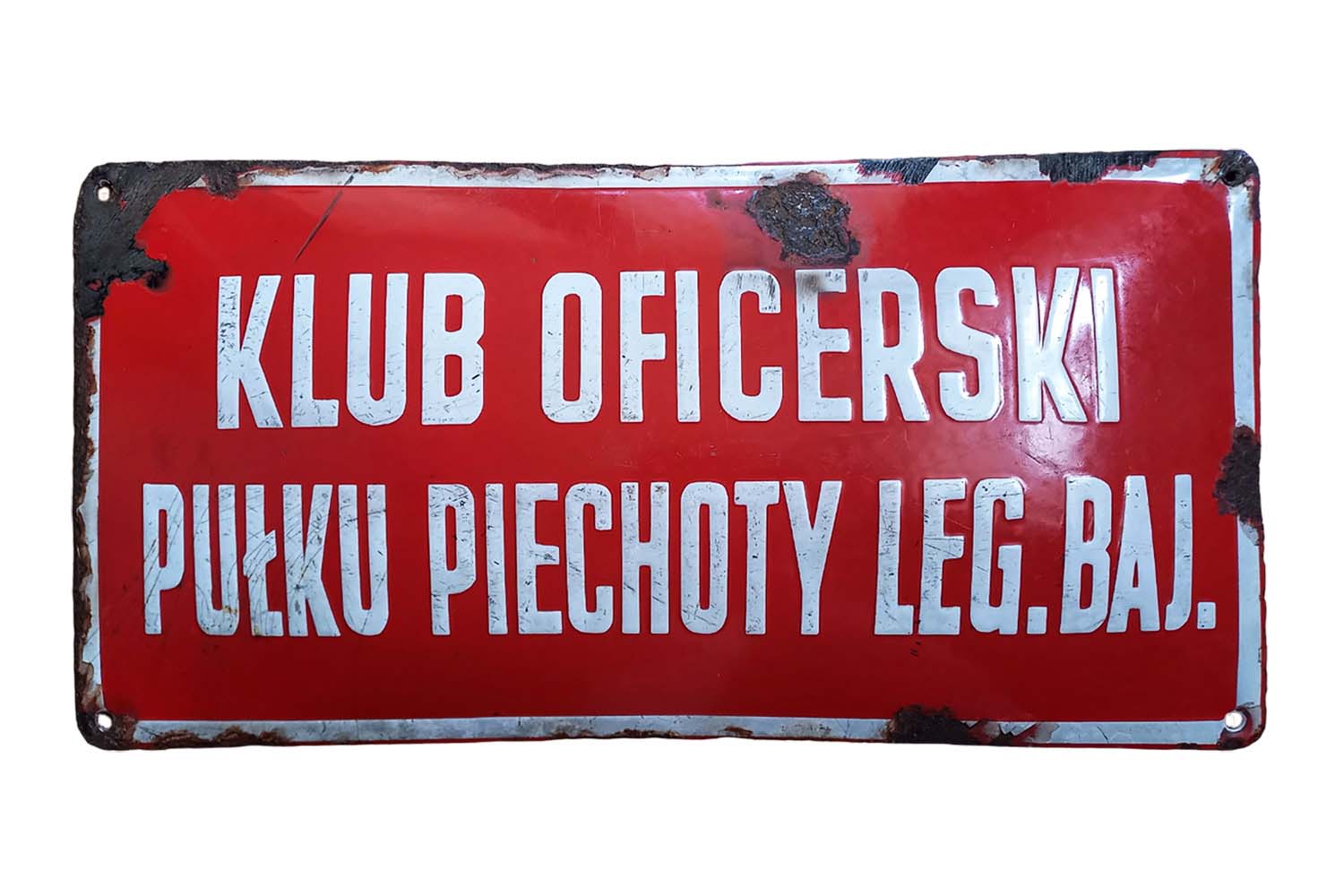 II RP Tablice Klub Oficerski 43 Pułku Legionu Bajończyków, Komenda Garnizonu Dubno Unikat