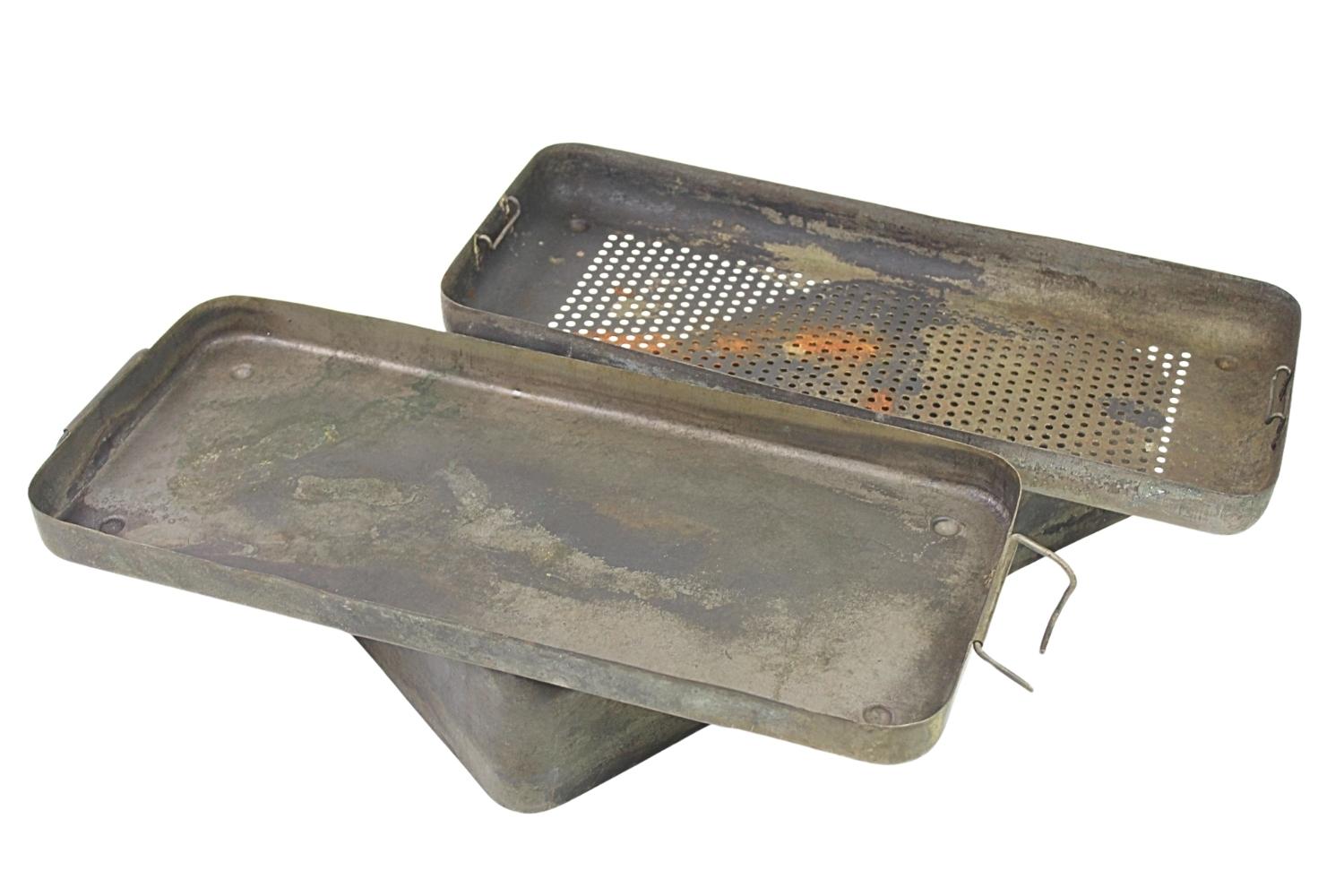 II RP Sterylizator Pojemnik z narzędziami WP SAN A. Mann Warszawa duży