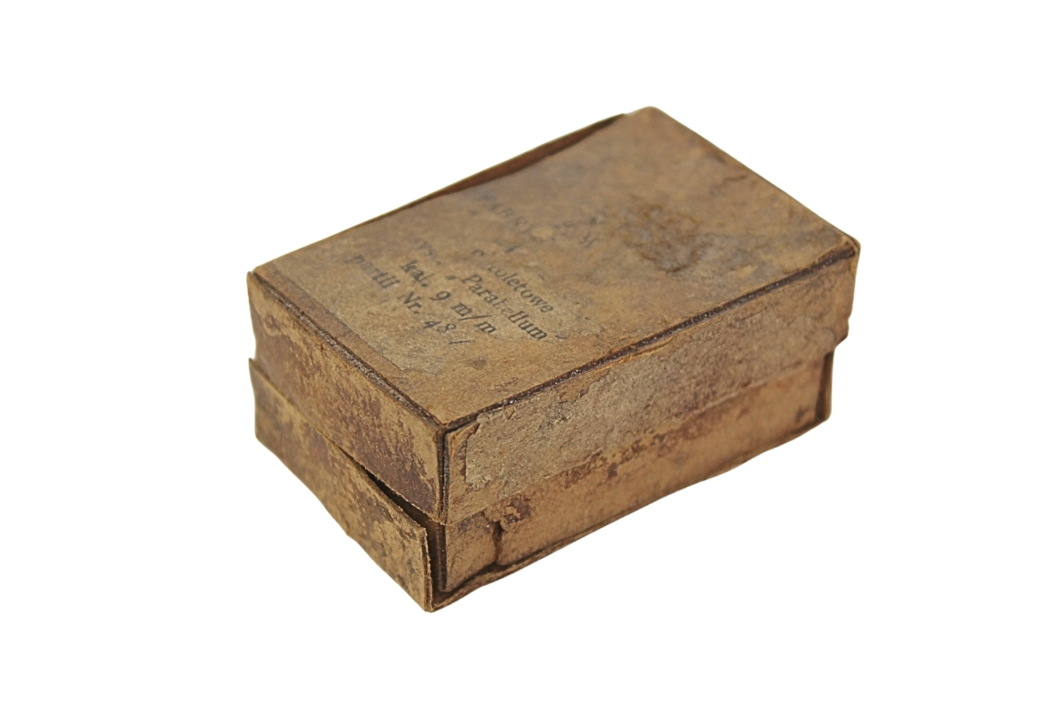 II RP OPAKOWANIE NA 24SZT. AMUNICJI VIS 9MM P.W.U. F.A. 1939 RZADKOŚĆ