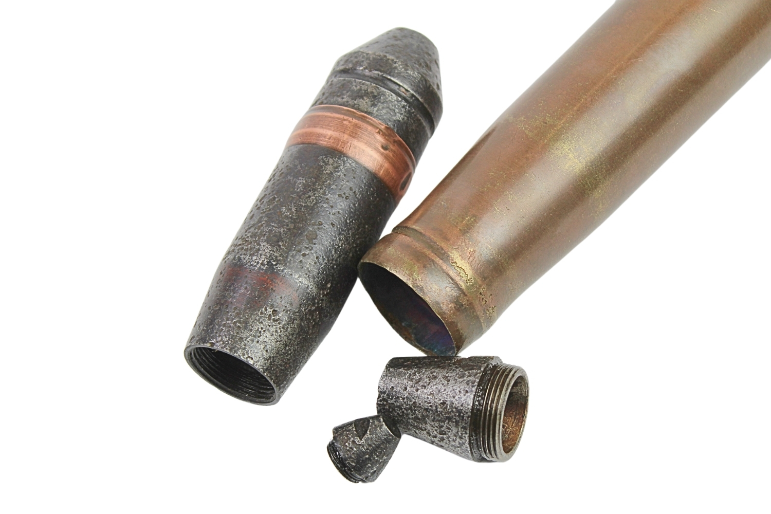 II RP Nabój testowy Bofors 40mm wz.36 Bateria Laskowskiego Hel skorupa dekoracyjna