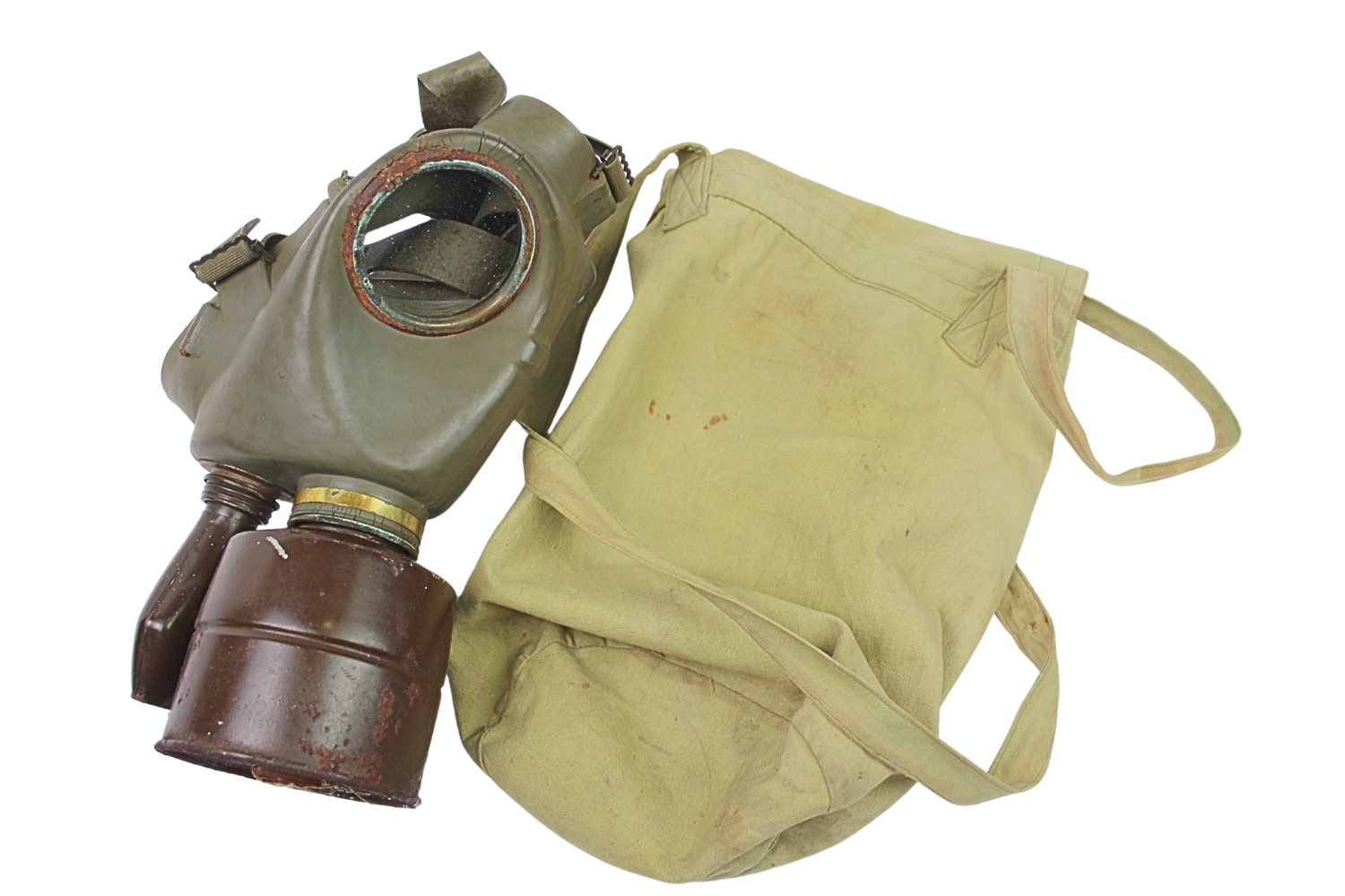 II RP Maska C2 Sanok 1939 dla dzieci z torbą