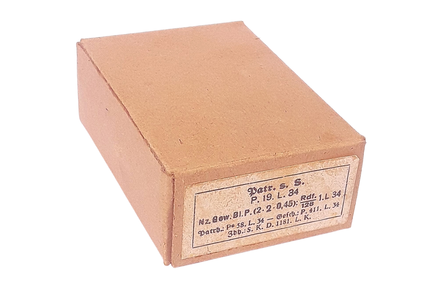 Puste pudełko po niemieckiej amunicji 7,92x57 Mauser