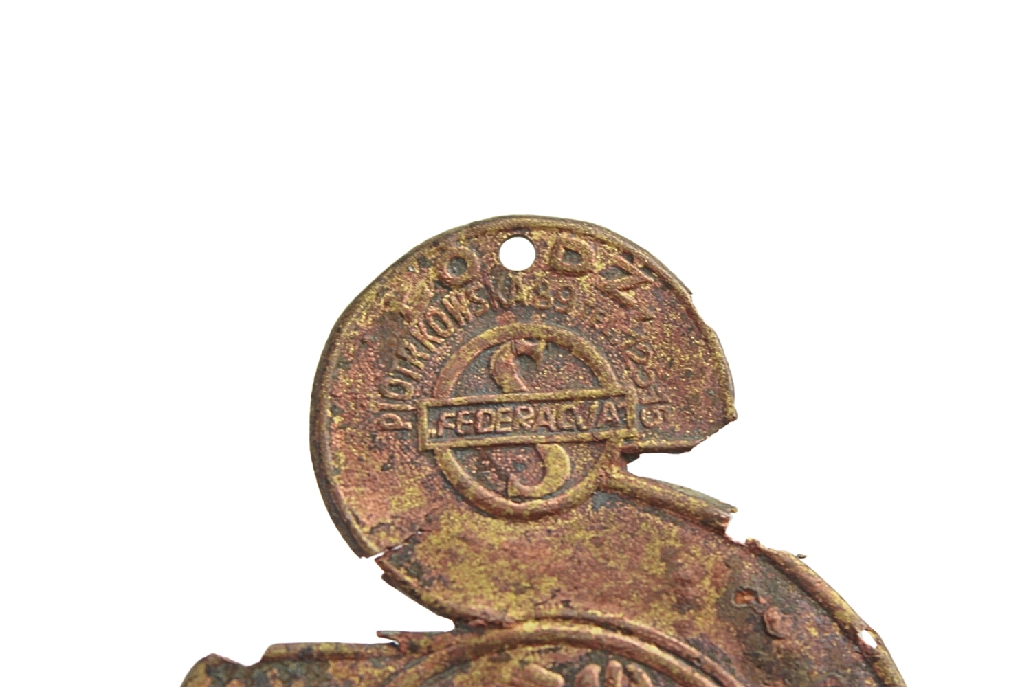 II RP Odznaka Straży Nocnej Spółdzielni byłych Wojskowych „Federacja” Rzadkość