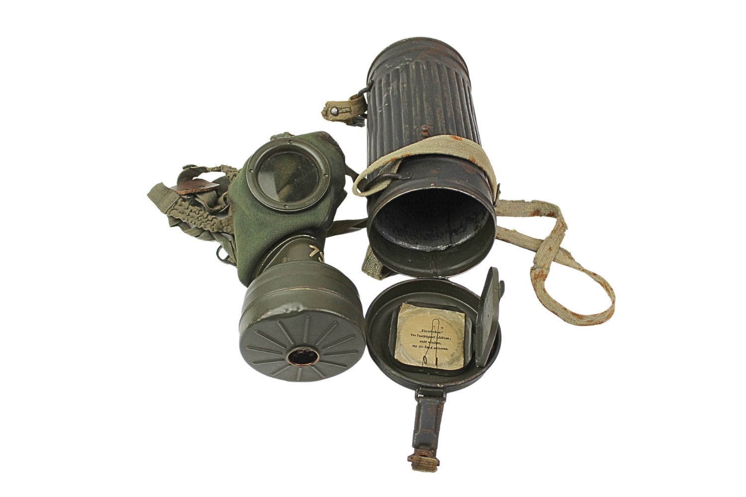 Niemiecka maska przeciwgazowa z puszką 1941