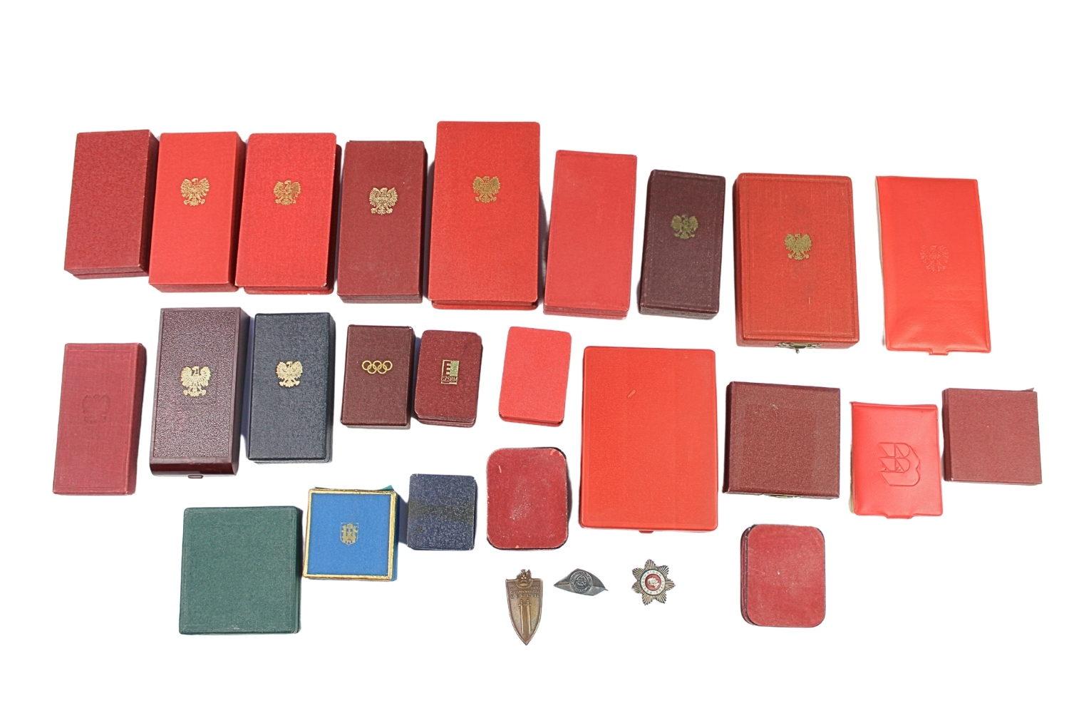 PRL Duży zestaw odznaczeń po mgr inż. Januszu Anuszewskim 