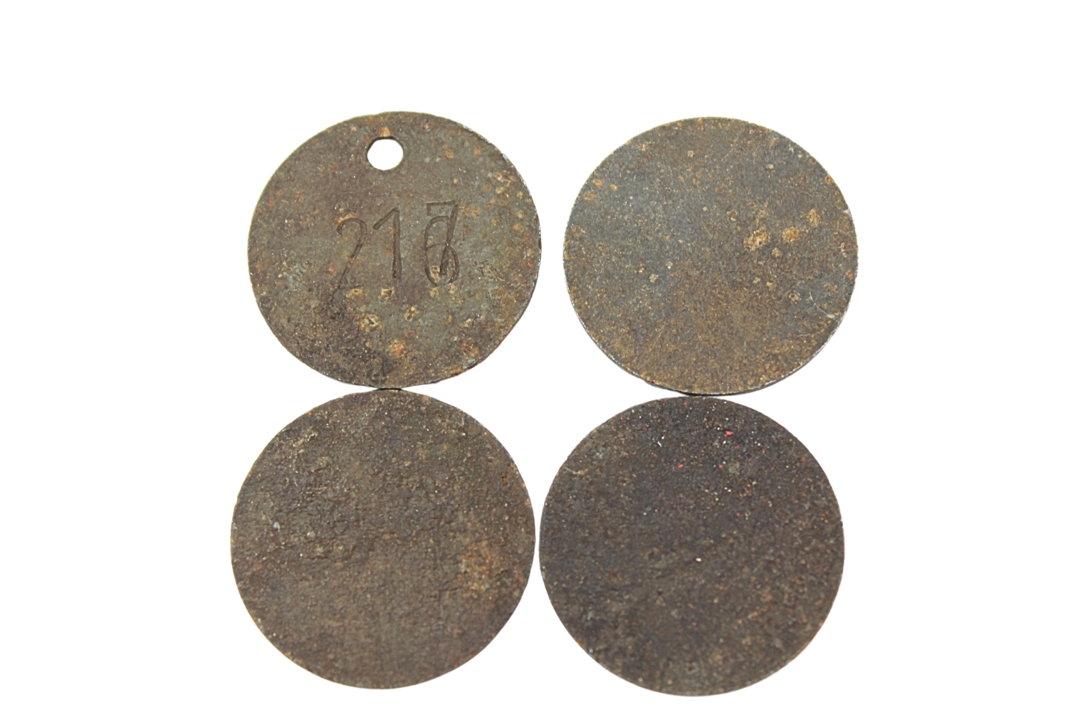 Zestaw żetonów-przepustek lotnisko Żagań - Stara Kopernia