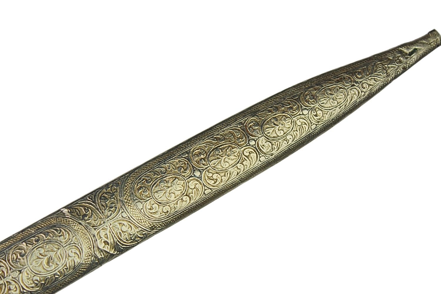 Kindżał Kaukaski Srebro XIX - XX Wiek Luksusowy - Carska Rosja