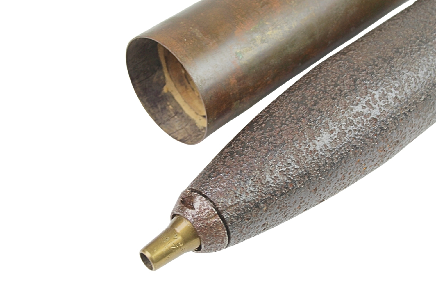 II RP ŁUSKA Z POCISKIEM armata 105mm SCHNEIDER wz.1913 Skorupa Dekoracyjna