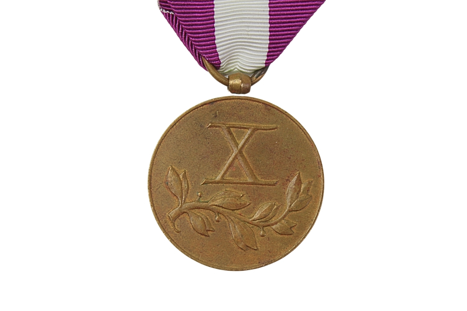 II RP Medal za X-letnią służbę z dyplomem 1938