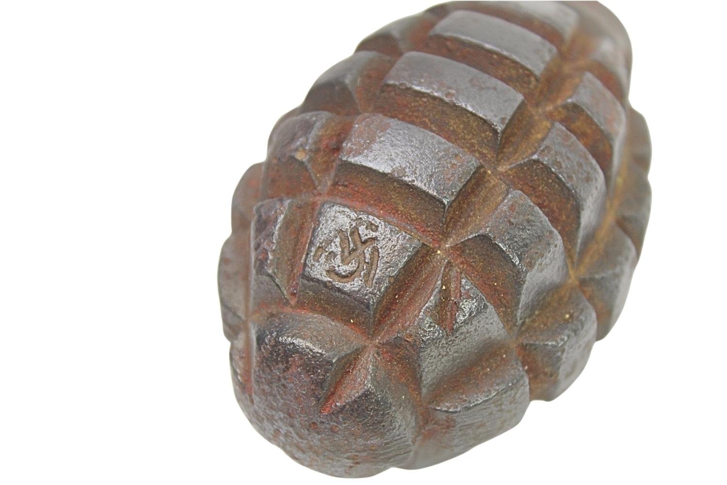 II RP Granat obronny wz.33 Sosnowiec-Modrzejów Skorupa Kolekcjonerska 