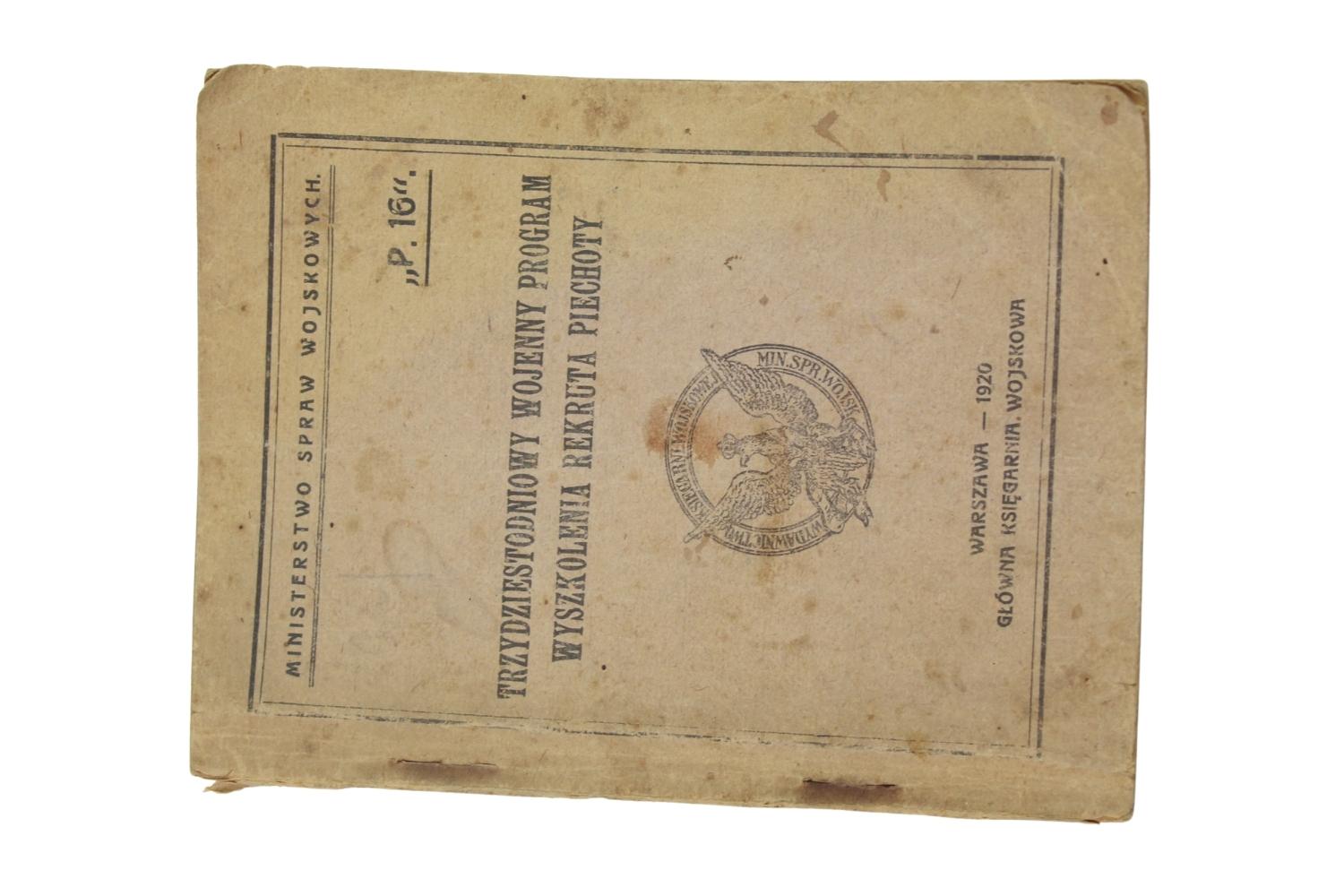 Wojenny program wyszkolenia rekruta piechoty Warszawa 1920