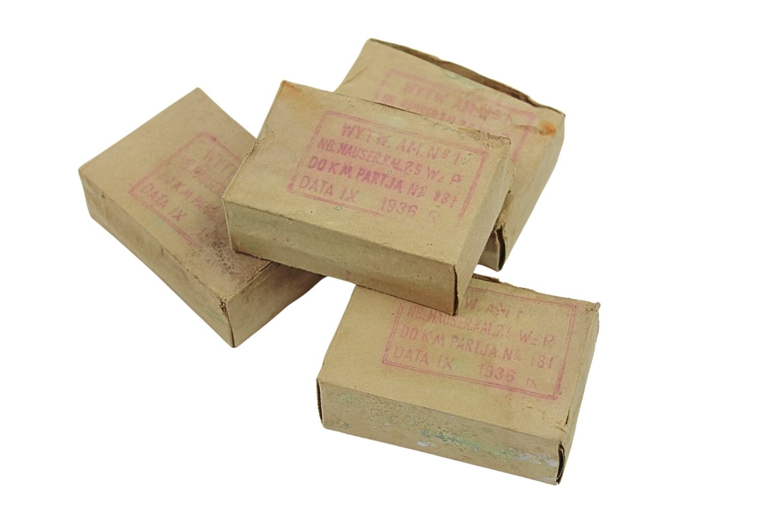 II RP Zestaw opakowań po amunicji 7,92mm Wz.”P” 1936