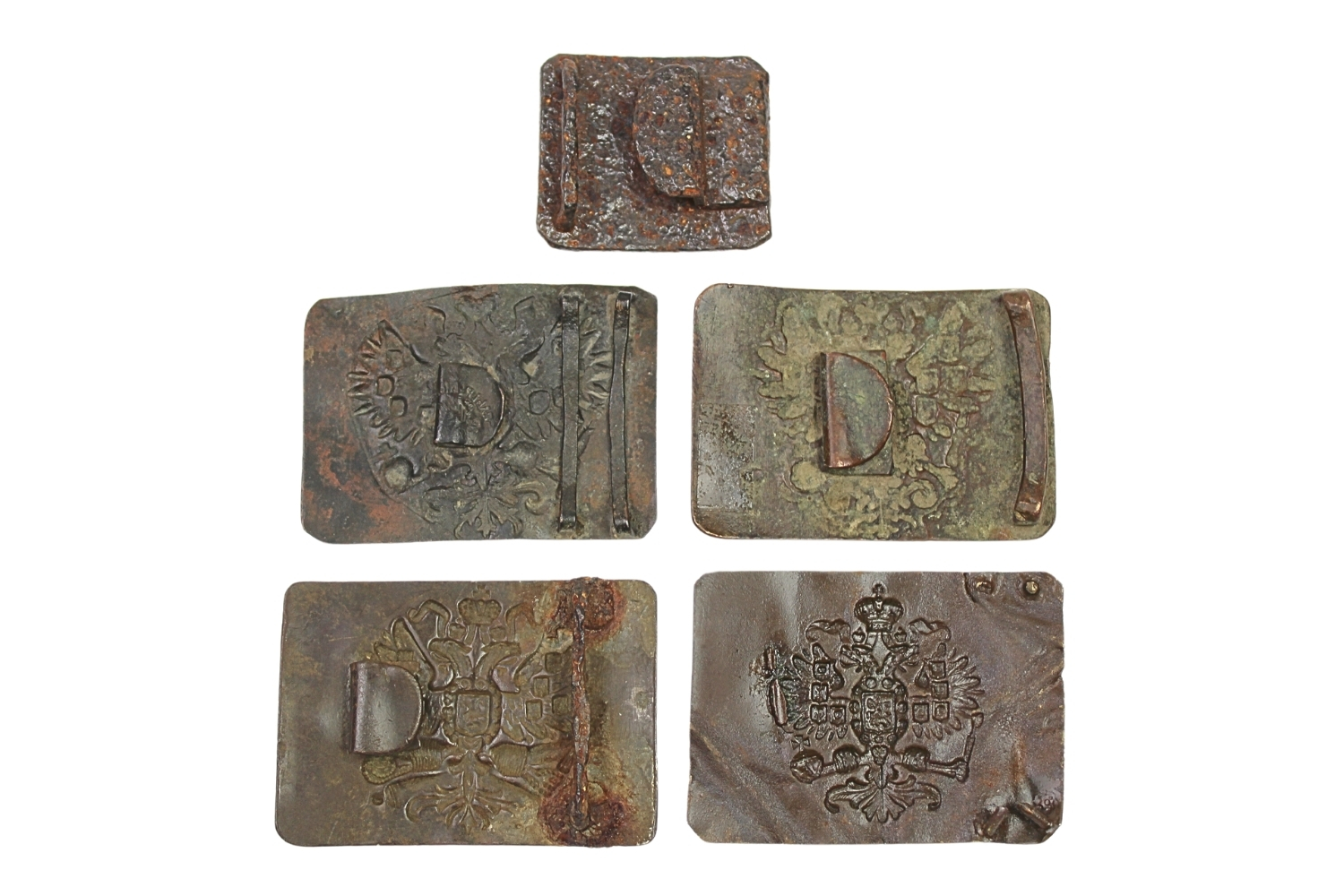 Zestaw carskich klamer piechoty i artylerii 