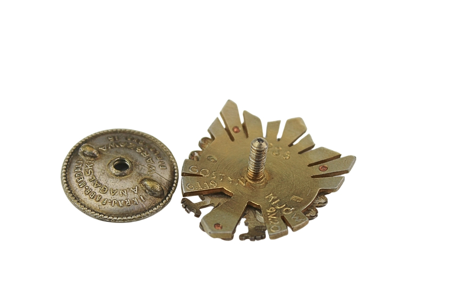 II RP Odznaka oficerska 60 Pułk Piechoty Srebro Nagalski 