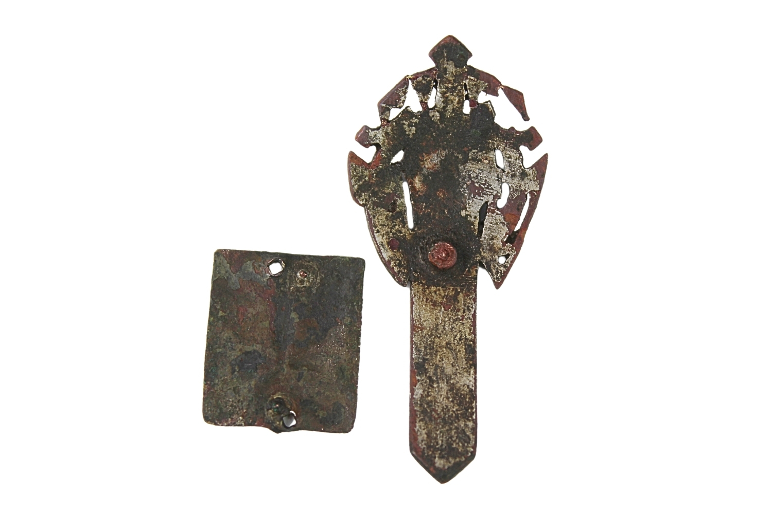 II RP Odznaka 63 Toruńskiego Pułku Piechoty oraz odznaka na kołnierz